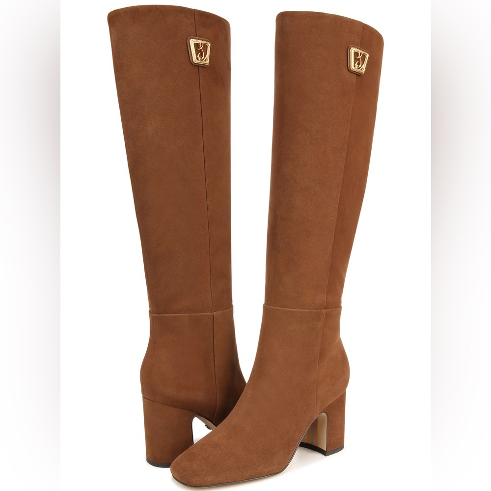 Sam Edelman Faren Knee High Boots in Toasted Coconut